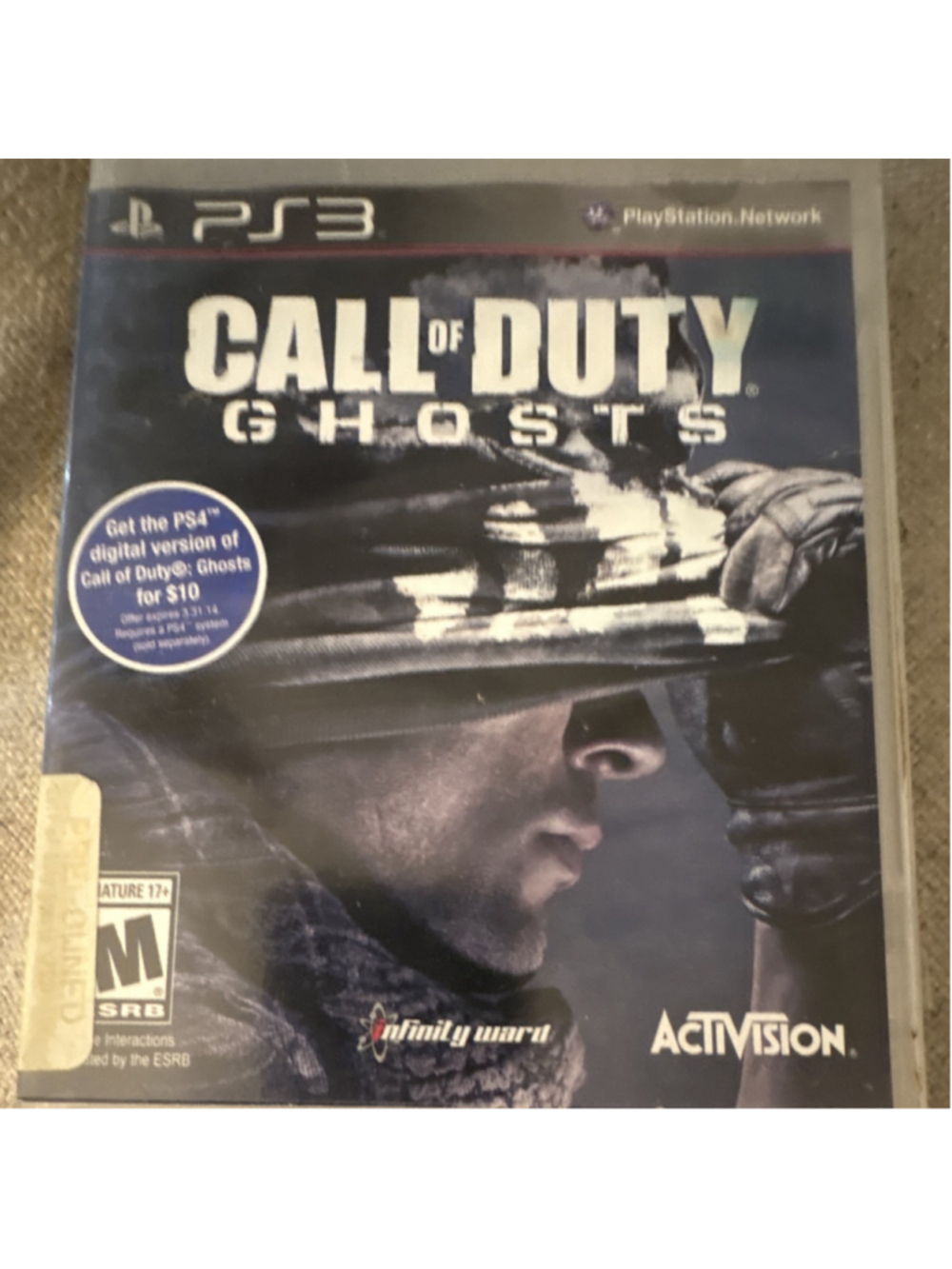 Activision Call of Duty: Ghosts PS3 Multiplayer NTSC 2013 M Shooter